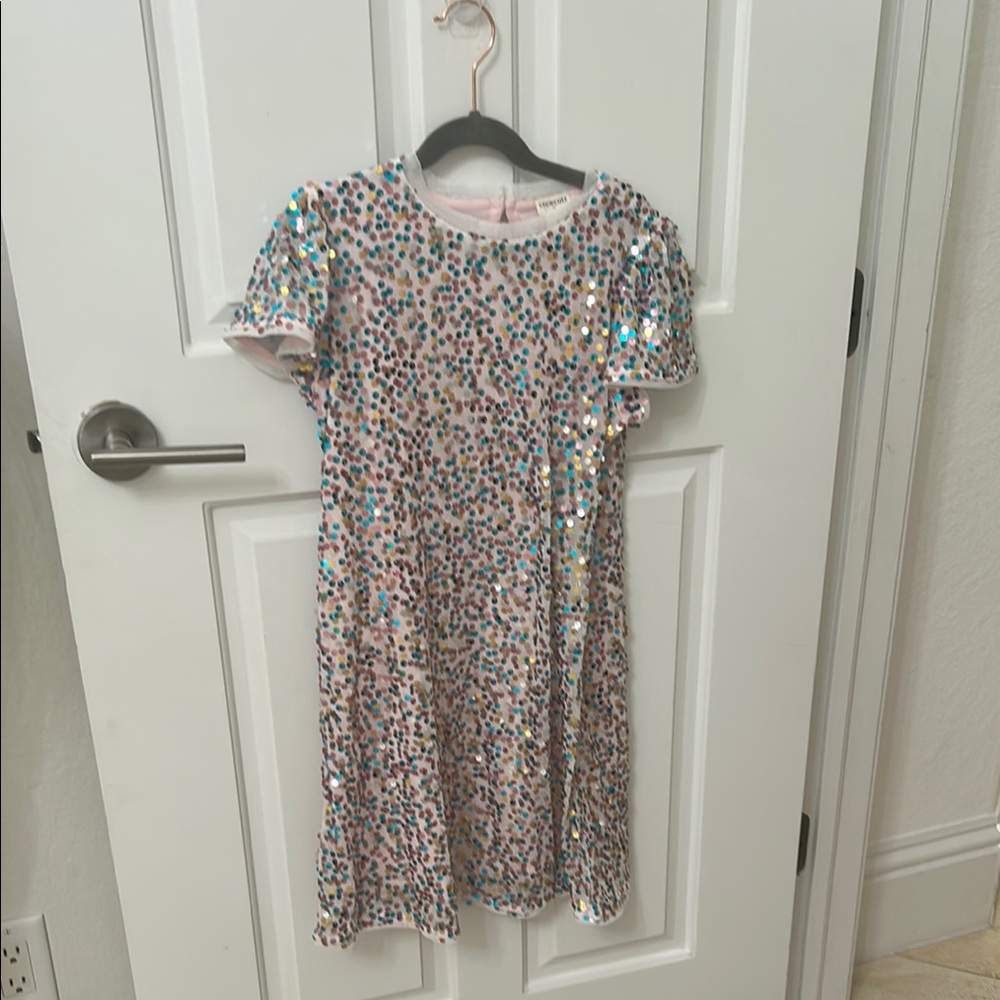 Crewcuts Silver Sequin A-line Dress never used with tags on